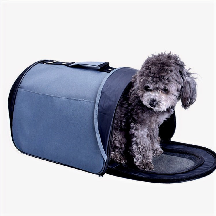 "LET'S HIT THE ROAD" WOVEN CARRIER image 0