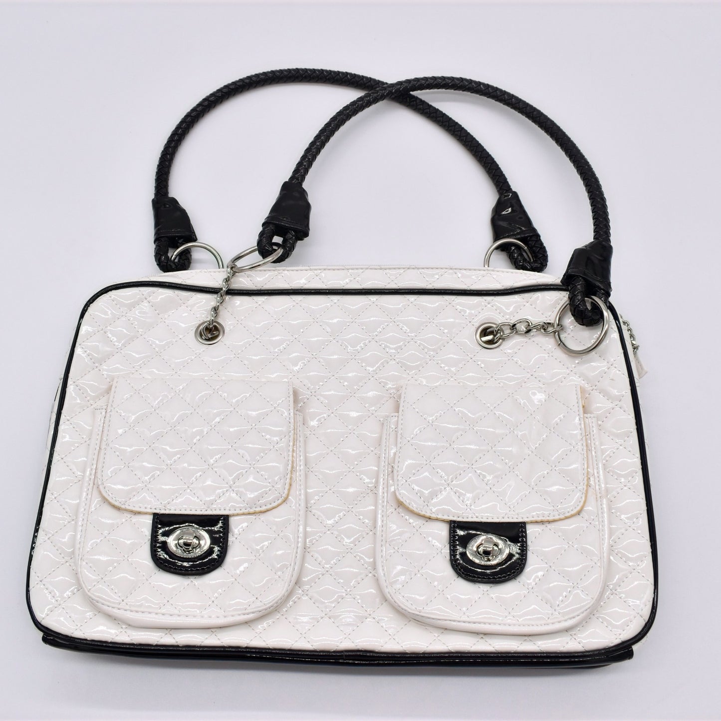 "ELEGANT"PATENT LEATHER CARRIER image 1