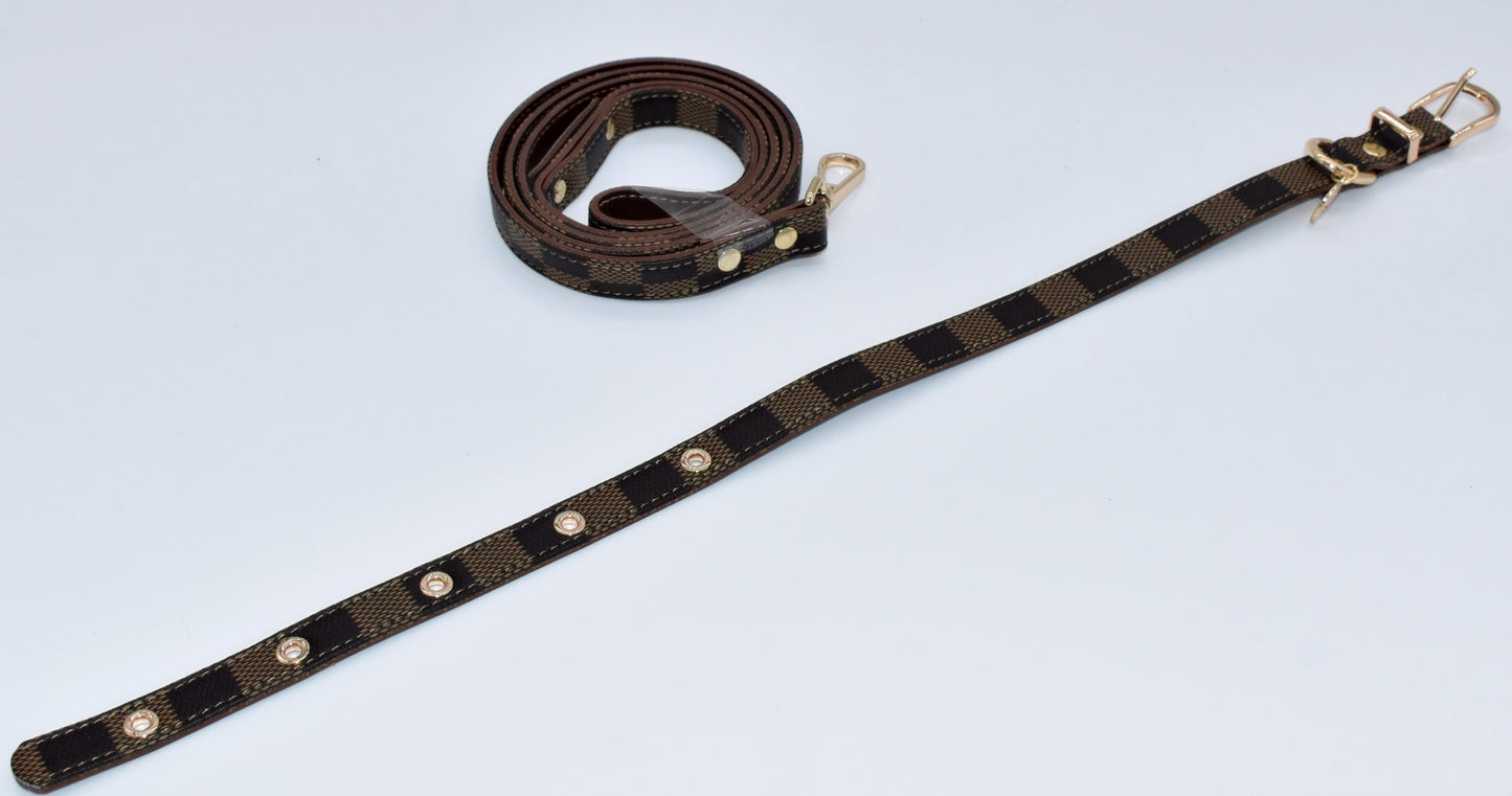 LV DAMIER PUPTTON COLLAR SET image 2