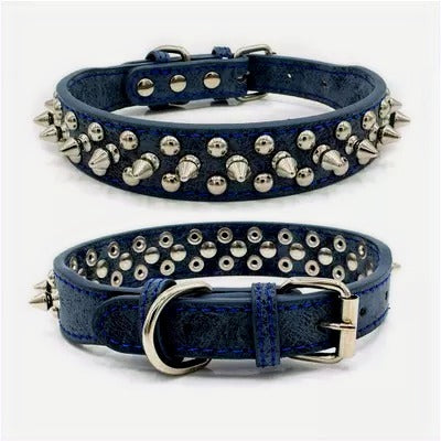 LEATHER SPIKED COLLARS image 4
