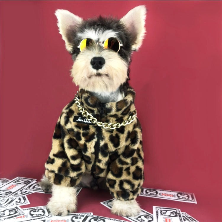 "NICE STYLE" CHEETAH PRINT FUR COAT image 4