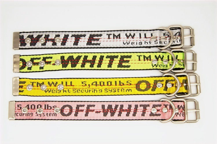 OFF PUP WHITE LEASH & COLLAR SET image 7
