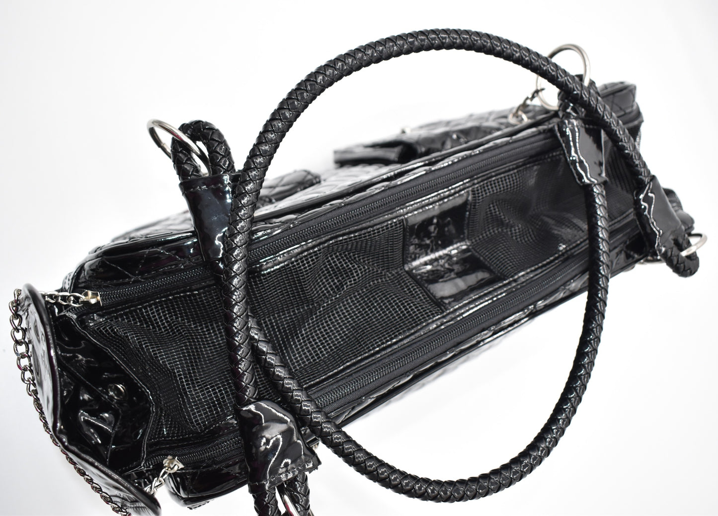 "ELEGANT"PATENT LEATHER CARRIER image 2
