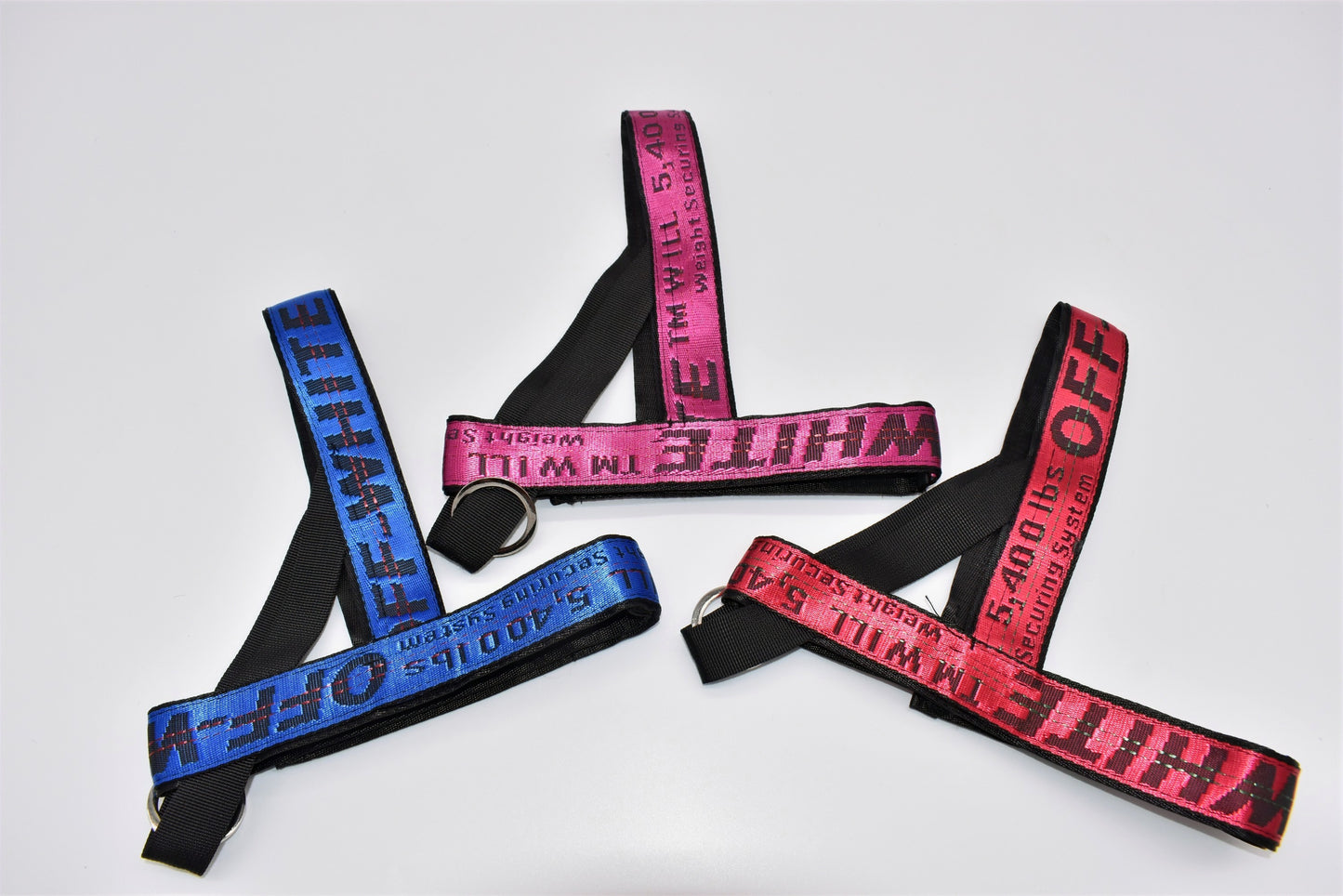 OFF PUP WHITE LEASH & HARNESS SET image 0