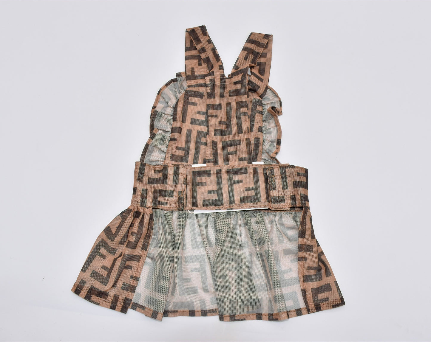 F PRINT RUFFLE BREATHABLE DRESS image 2