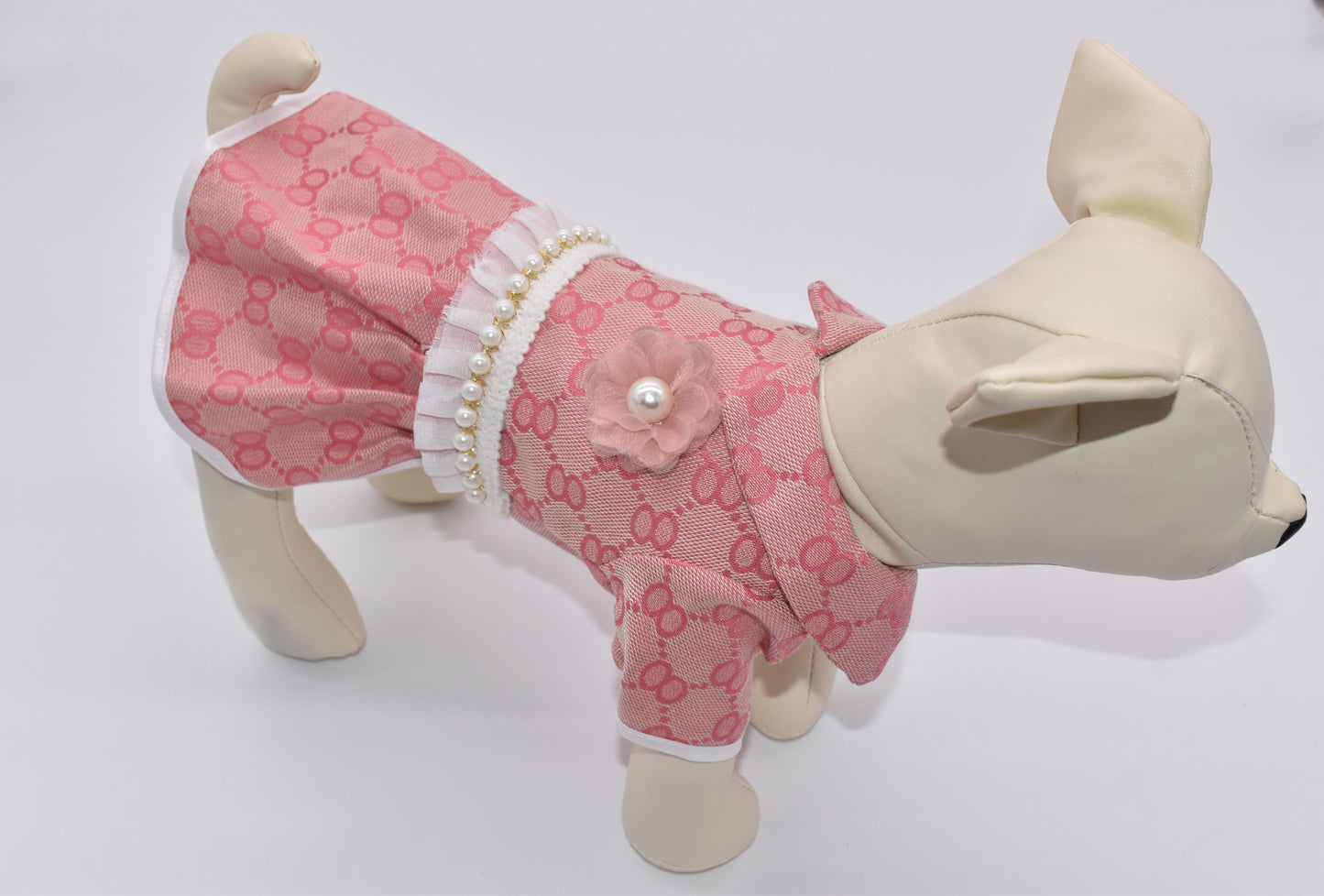 "PINK PEARL" PUPCCI DRESS W/ FLOWER image 2