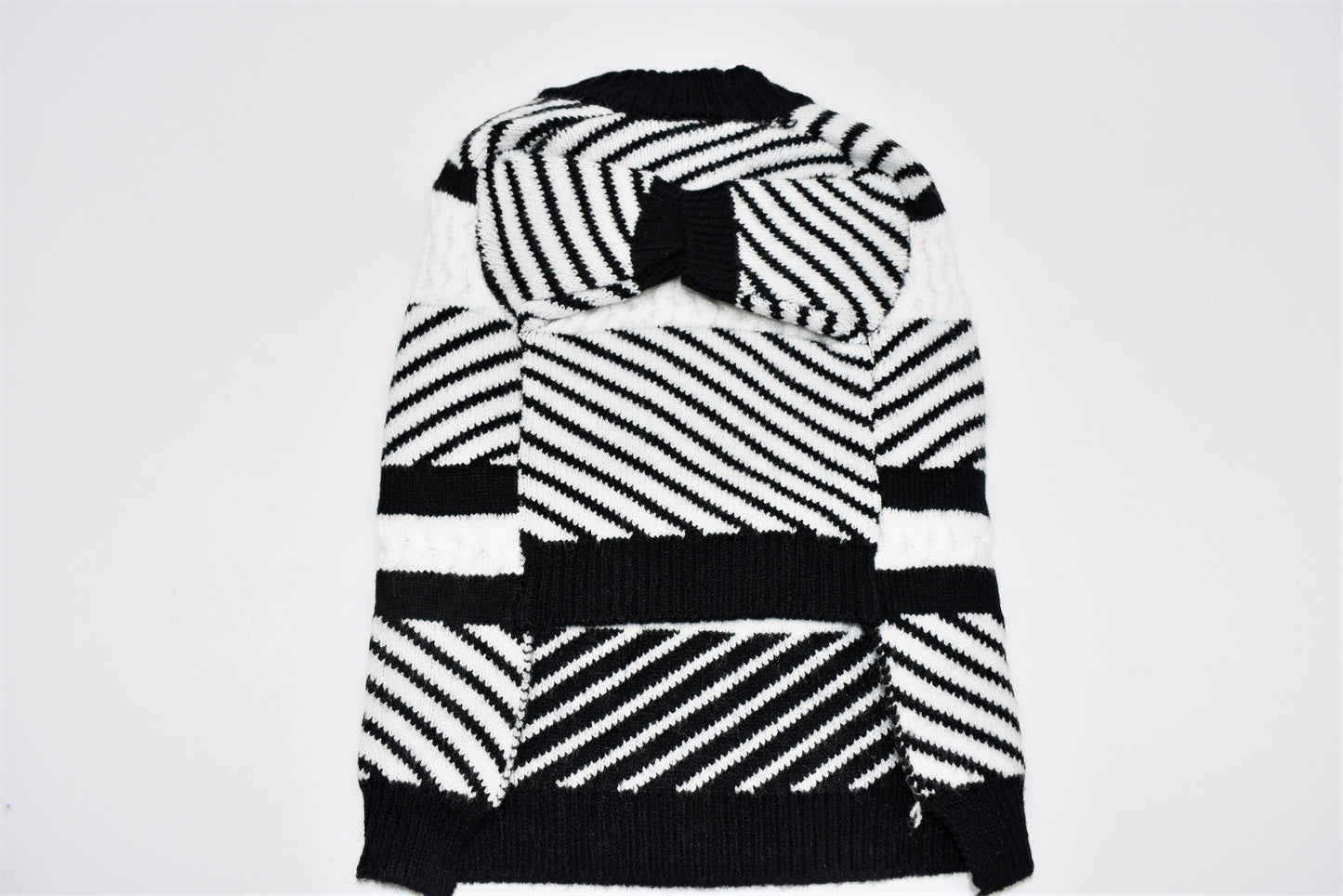 DOUBLE C STRIPE SWEATER image 1