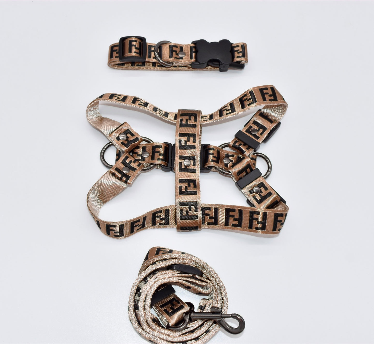 F PRINT BONE CLASP 3PC HARNESS SET image 0