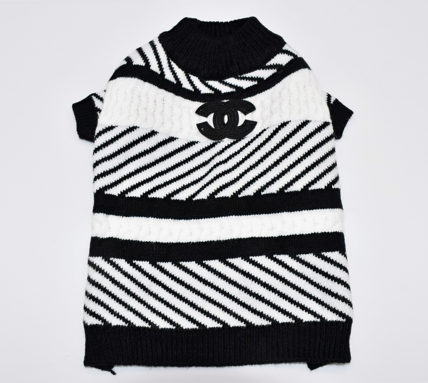 DOUBLE C STRIPE SWEATER image 0