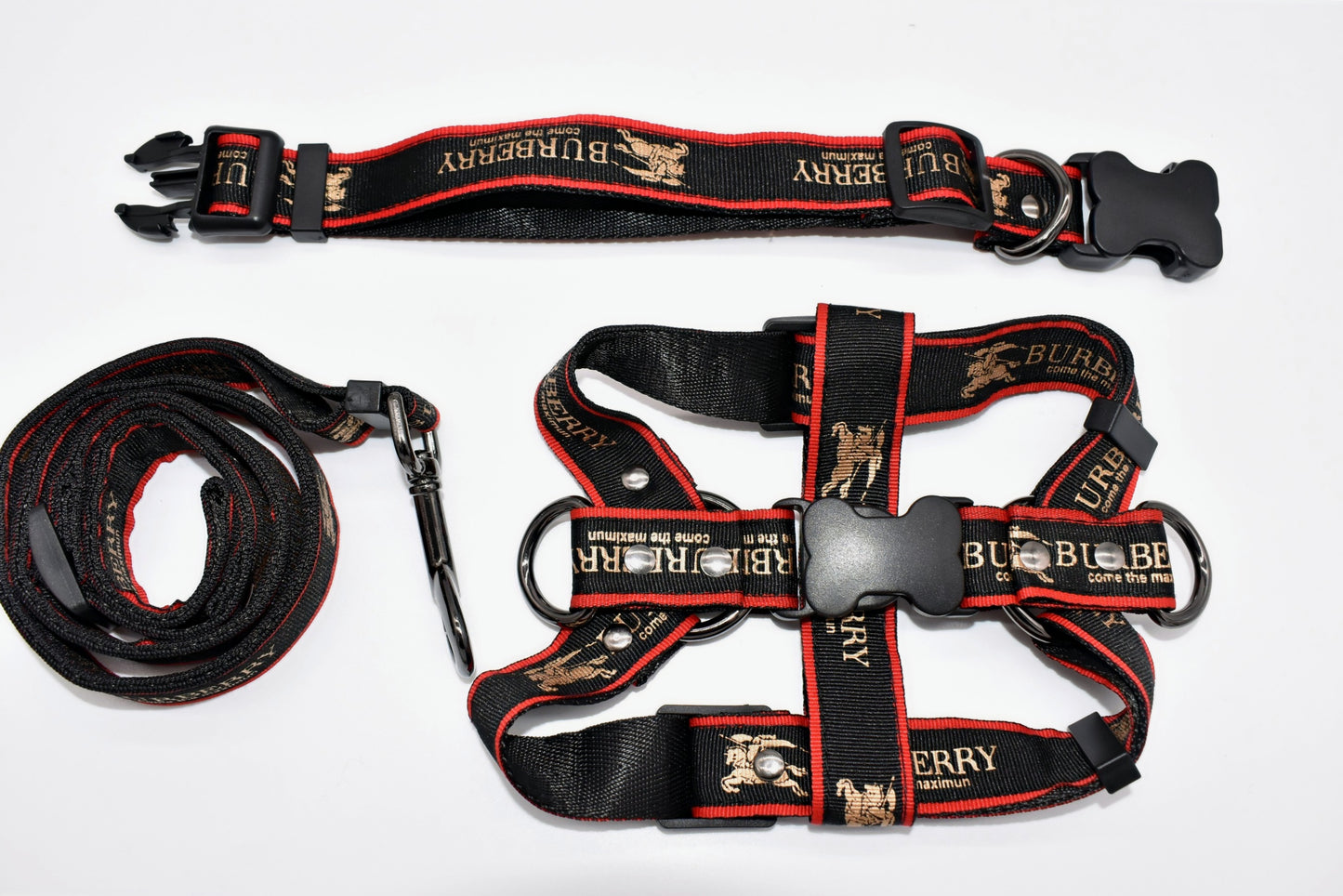 PUPBERRY 3 PC COLLAR & HARNESS SET image 0
