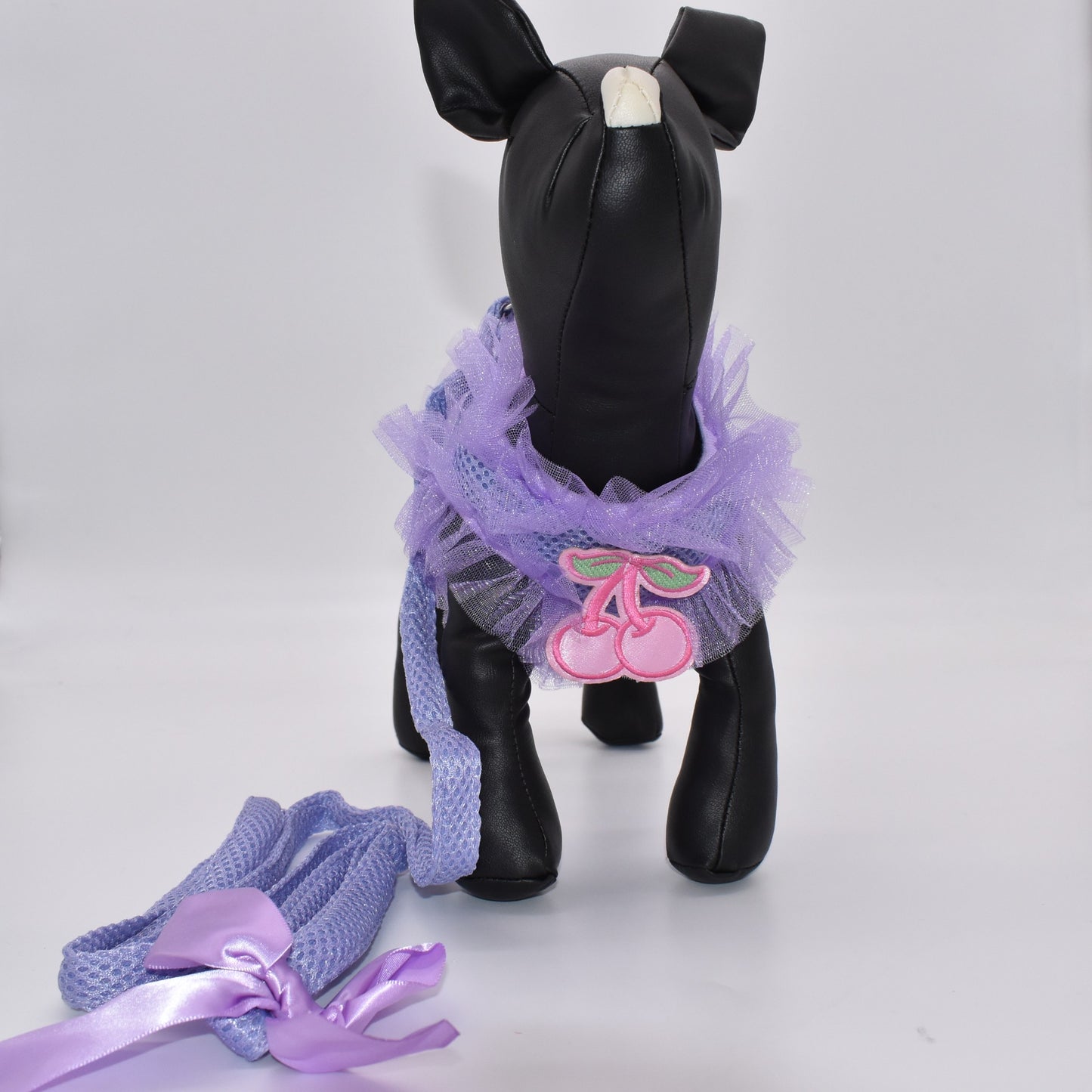 "CHERRIES" RUFFLE VEST W/ BOW & LEASH image 5