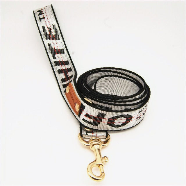 OFF PUP WHITE LEASH & COLLAR SET image 2