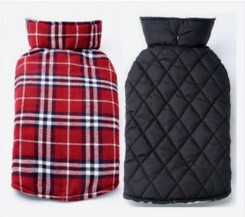 PLAID FLANNEL REVERSIBLE PUFF VEST image 6