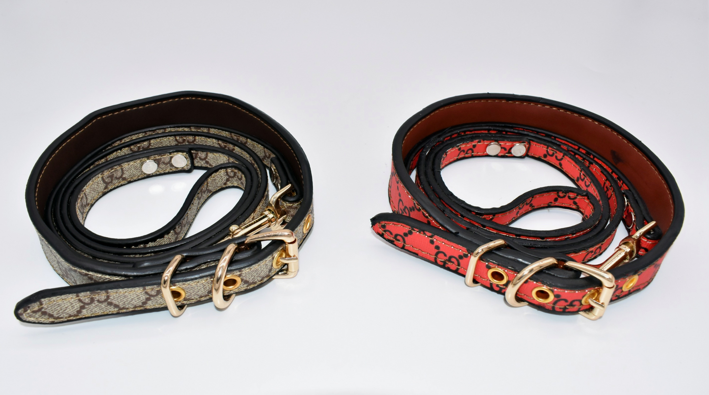 DOUBLE G LEATHER COLLAR SET image 2