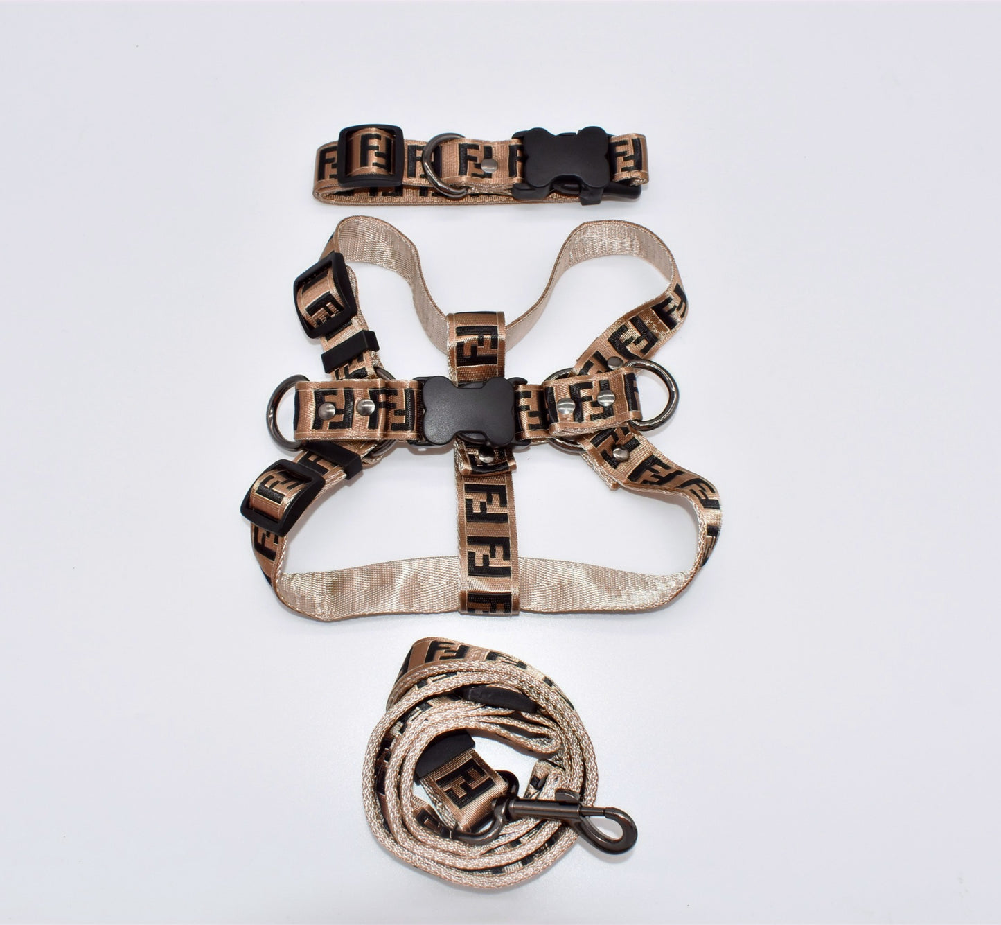 F PRINT BONE CLASP 3PC HARNESS SET image 1