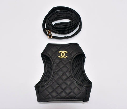DOUBLE C PUFF HARNESS & LEASH SET image 0