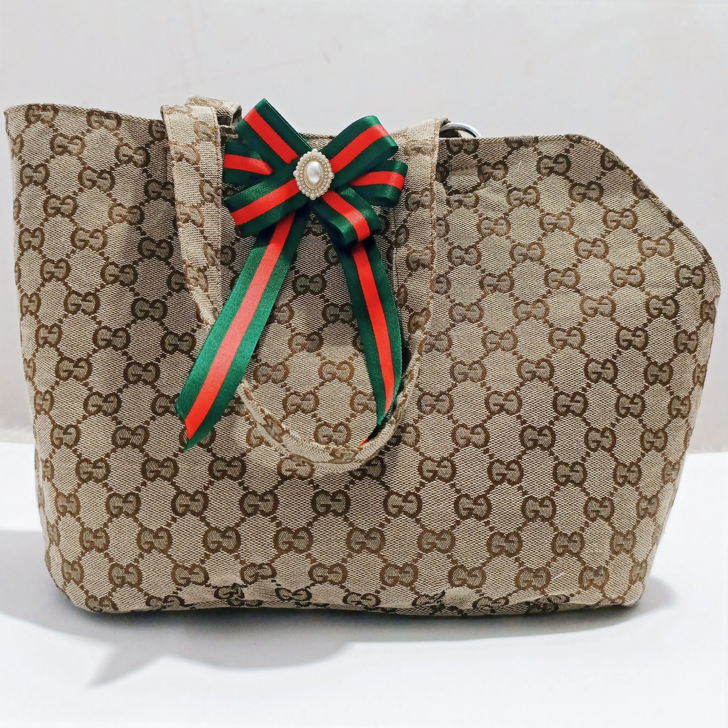 GG RIBBON PURSE CARRIER (BROWN) image 0