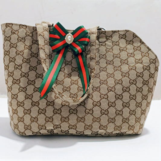 GG RIBBON PURSE CARRIER (BROWN) image 0