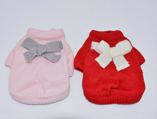 SO SPECIAL PUP BOW SWEATER image 0