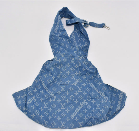LV PUPREME DENIM CROSSBODY PUP CARRIER image 0