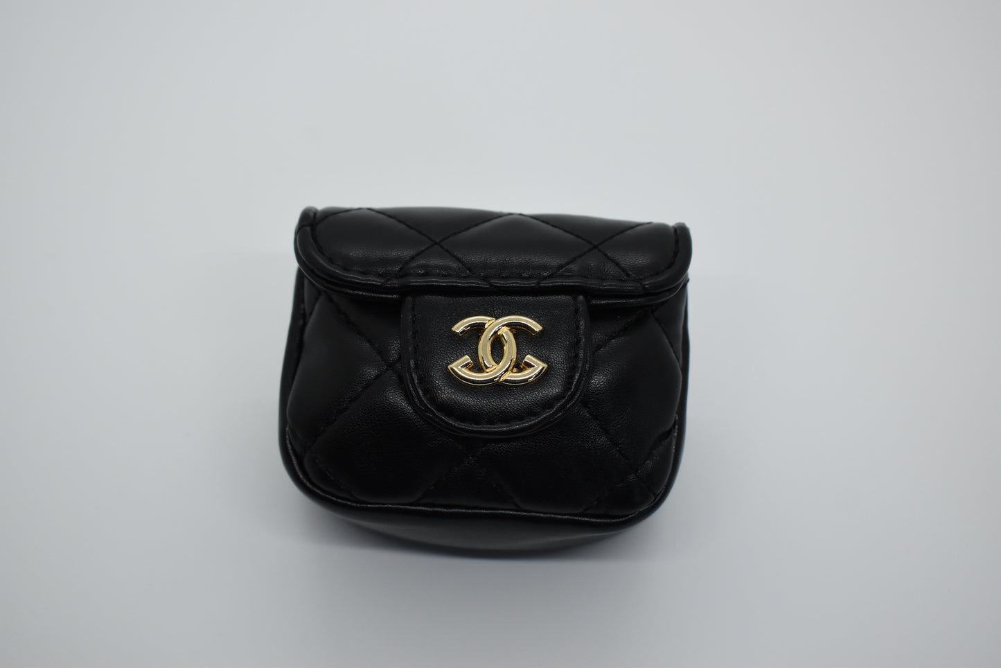 "LUX PUP" DOUBLE C PURSE W/ CHAIN & PIN image 5
