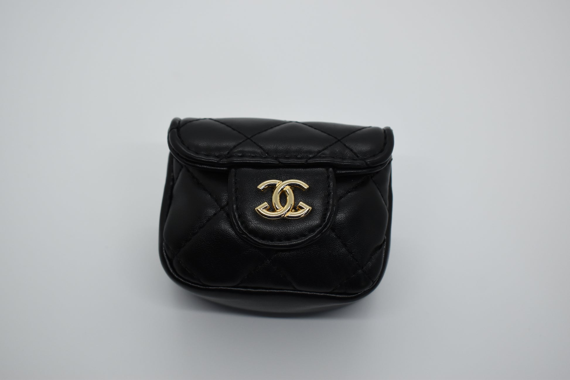 "LUX PUP" DOUBLE C PURSE W/ CHAIN & PIN image 5