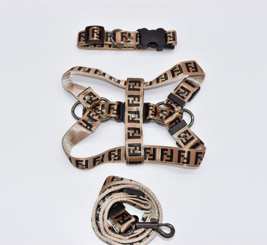 F PRINT BONE CLASP 3PC HARNESS SET image 0