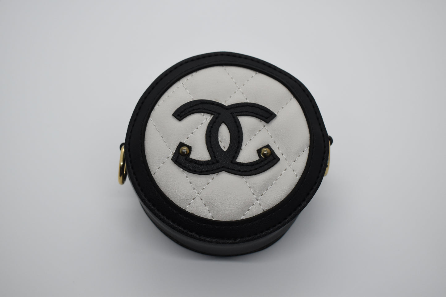 "LUX PUP" DOUBLE C PURSE W/ CHAIN & PIN image 2
