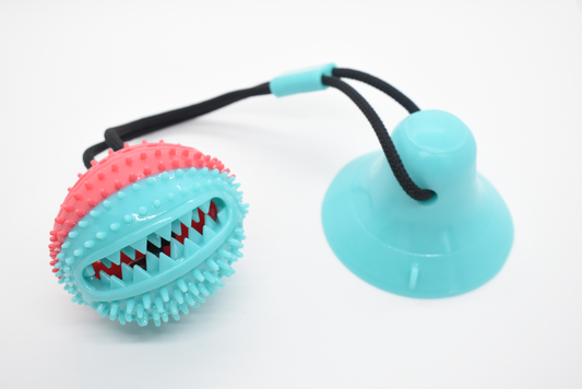 "FUNTIME" BALL TOY W/ SUCTION CUP & BELL image 0